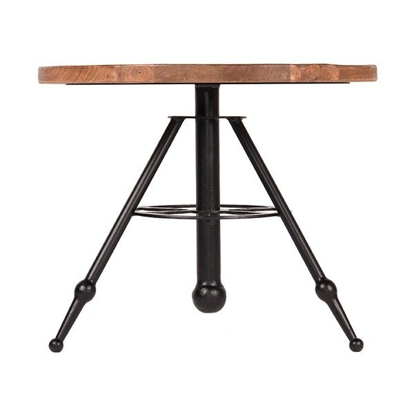 Stranska mizica z zgornjim delom iz mangovega lesa LABEL51 Solid, ⌀ 60 cm-image-2