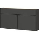 Antracitno siva omarica 110x57x22 cm Ameca – Germania