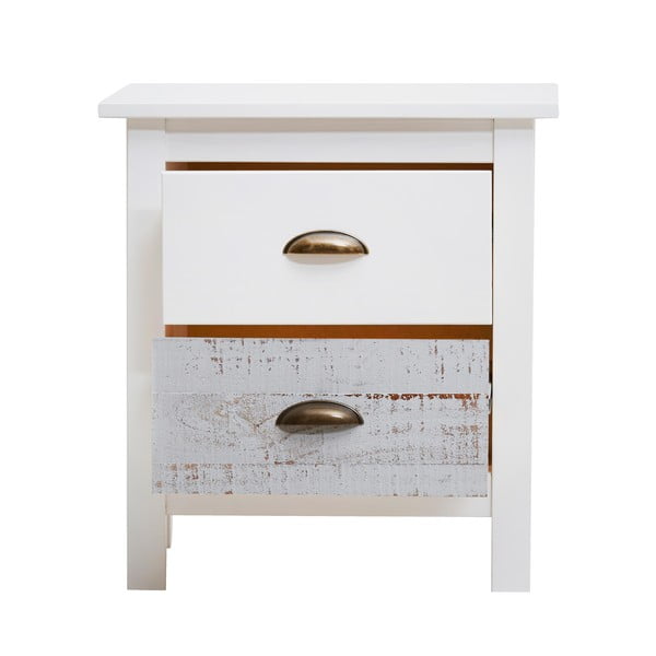 Belo-siva nočna omarica Marckeric Romantica, 46 x 50 cm-image-3