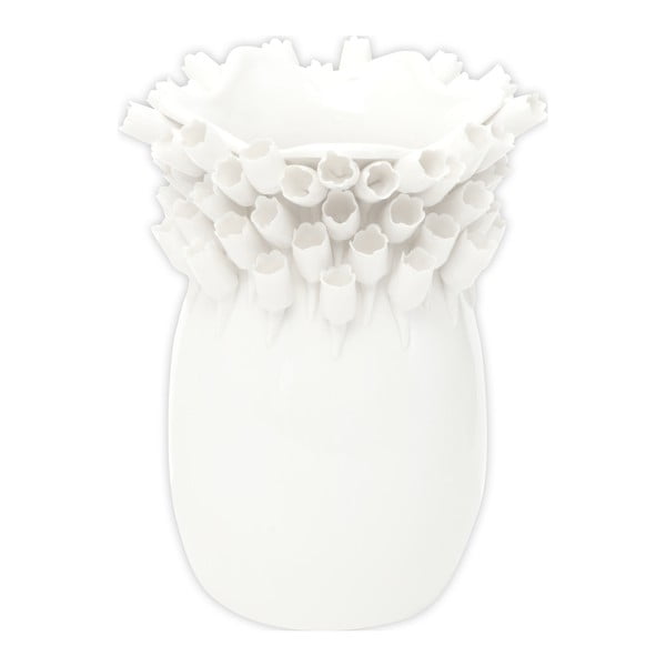 Bela porcelanska vaza Mauro Ferretti Tulipan, višina 25 cm