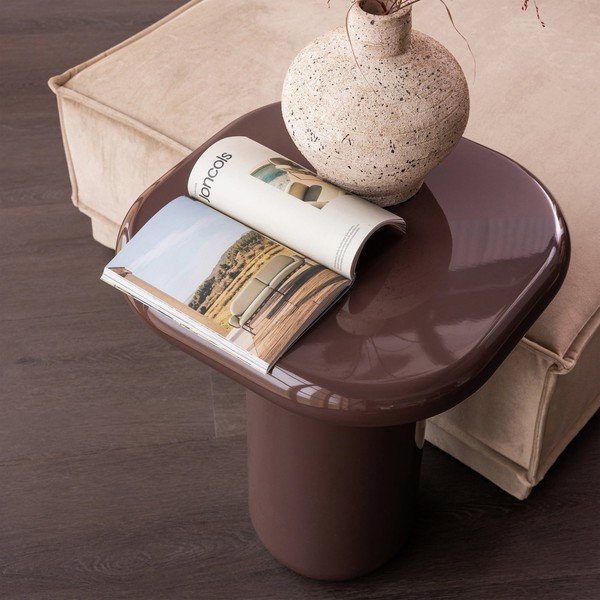 Stranska mizica v sijajnem dekorju 50x50 cm Zava – WOOOD-image-1