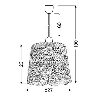 Rožnata viseča svetilka Nonna – Candellux Lighting