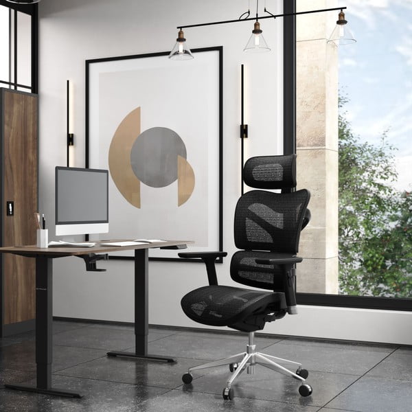 Črn pisarniški stol V-Commander – Diablo Chairs-image-1