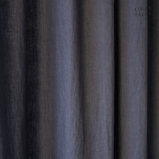 Temno siva zavesa 140x170 cm Night Time – Linen Tales