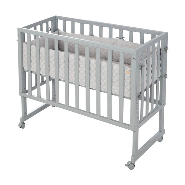 Siva otroška posteljica 90x45 cm – Roba