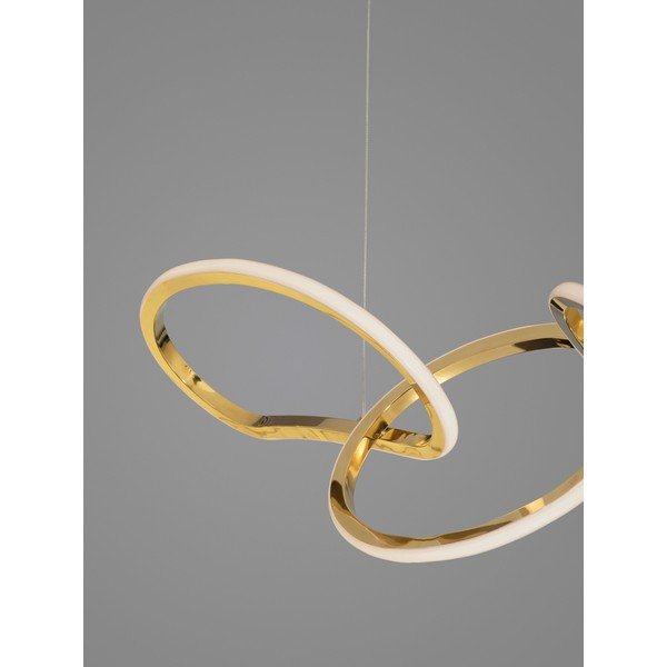 Aluminijasta LED zatemnitvena viseča svetilka v zlati barvi Girish – Nova Luce-image-2