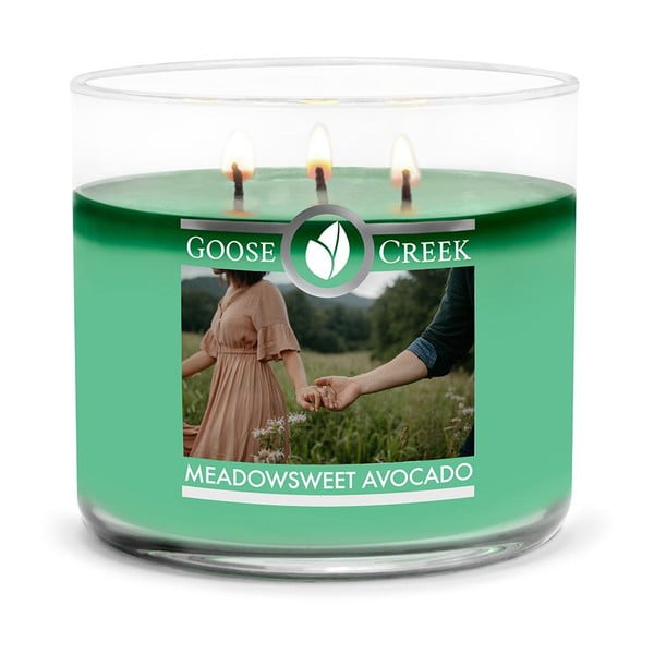 Goose Creek dišeča sveča Meadowsweet Avocado, 35 ur gorenja