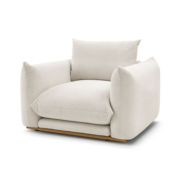 Kremno bel fotelj Ernest – Bobochic Paris-image-3