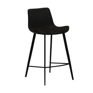 Črn barski stol DAN-FORM Denmark Hype, višina 91 cm