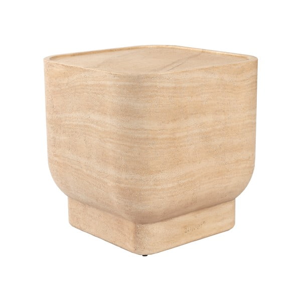 Stranska mizica v kamnitem dekorju ø 45 cm Noble – Zuiver