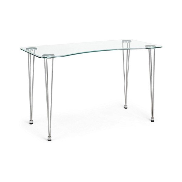Pisalna miza s stekleno mizno ploščo 60x120 cm Rondo – Bizzotto