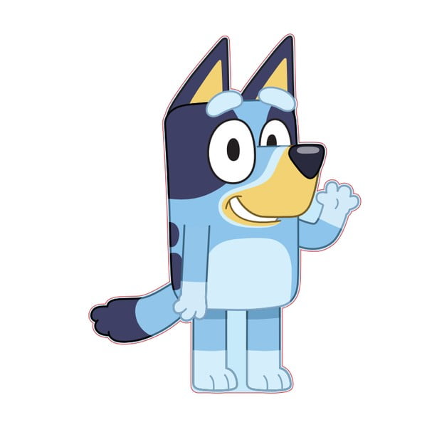 Otroška blazina iz flisa 25x33 cm Bluey – Jerry Fabrics