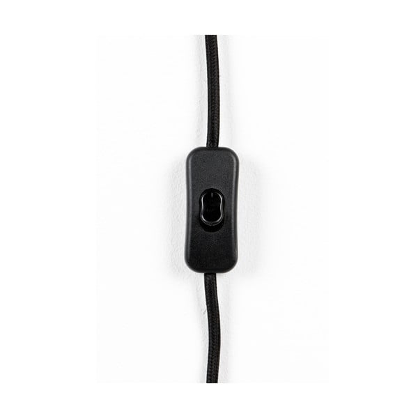 Črna stenska svetilka White Label Lea-image-3