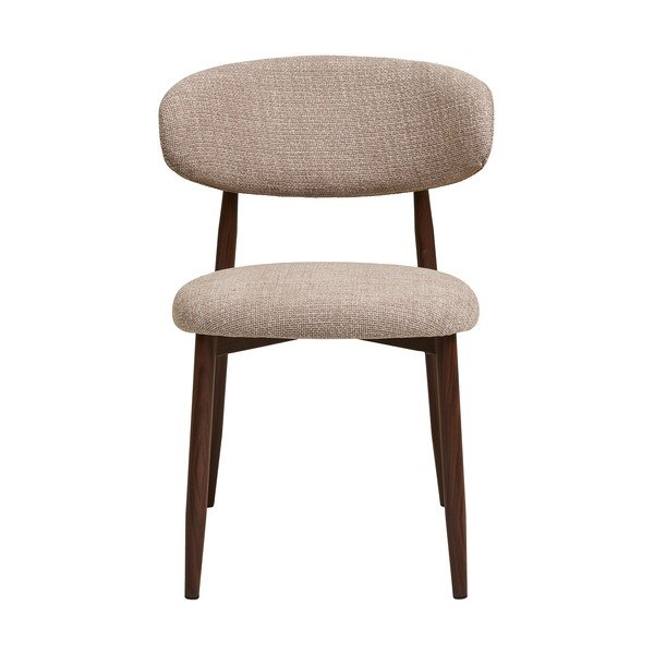 Bež/temno rjav oblazinjen jedilni stol Levanto – House Nordic-image-3