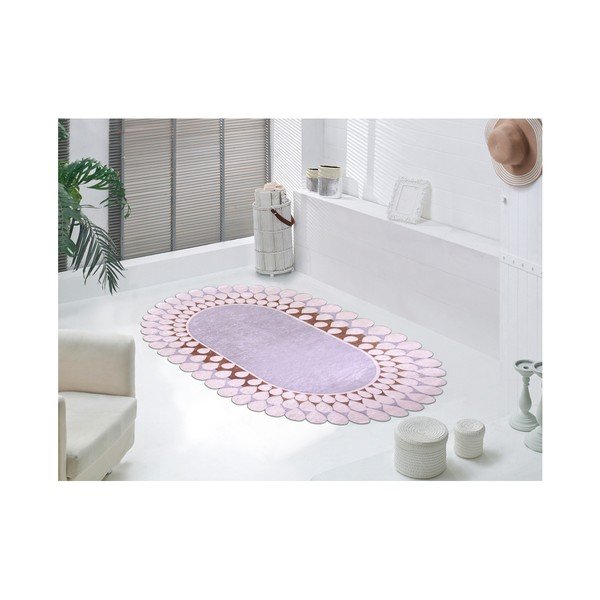 Preproga Vitaus Zinno Oval Kahve, 80 x 150 cm-image-1