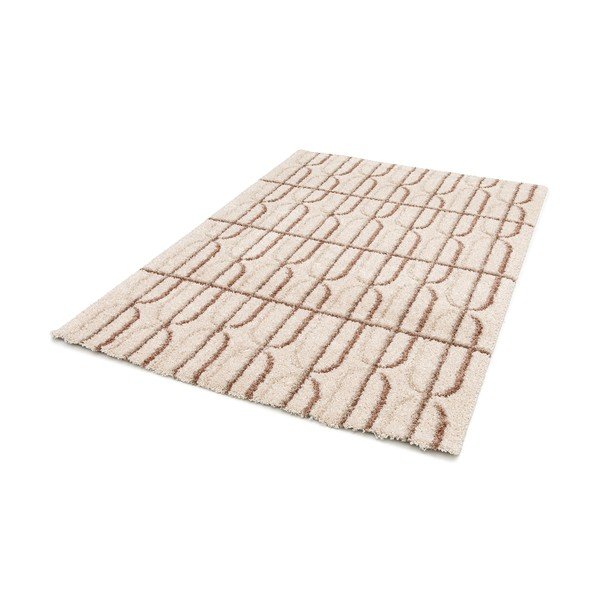 Kremno bela/svetlo rjava preproga 120x170 cm Ember – Universal-image-3