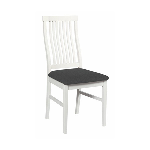 Beli jedilni stol s črnim sedežem Rowico Kansas