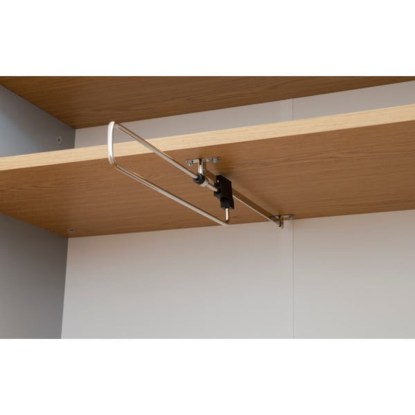 Siva garderobna omara s hrastovimi nogami Tenzo Dot-image-1