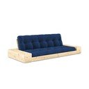 Modra raztegljiva sedežna garnitura iz rebrastega žameta 244 cm Base – Karup Design