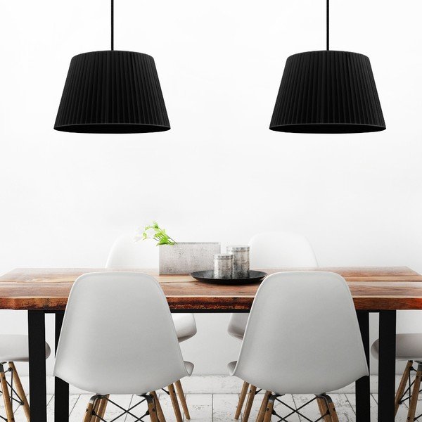 Črna dvojna viseča svetilka Sotto Luce KAMI Elementary M 2S-image-1