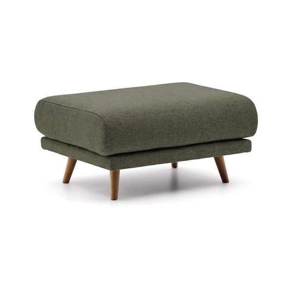 Zelen tabure iz šenilje Karin – Kave Home-image-1