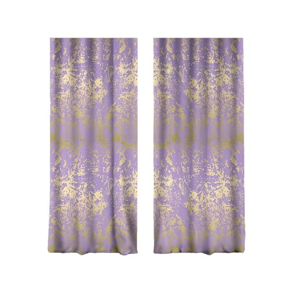 Vijolične/zlate zavese v kompletu 2 ks 140x260 cm – Mila Home