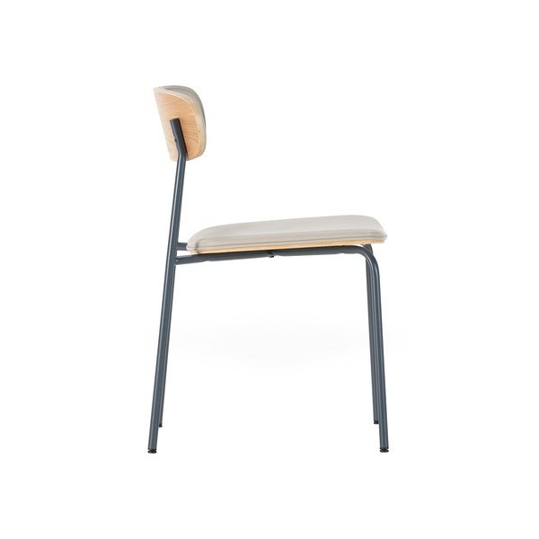 Bež oblazinjeni jedilni stoli v kompletu z možnostjo nalaganja 2 ks Saula – Marckeric-image-3