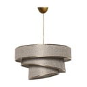Bež/zlata viseča svetilka s tekstilnim senčilom ø 40 cm Couper – Opviq lights