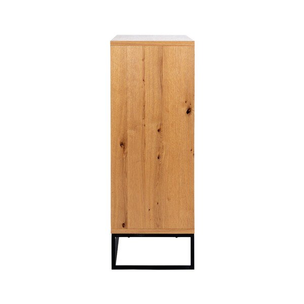 Črna visoka komoda 102,2x124,7 cm Dalarna - Interstil-image-3