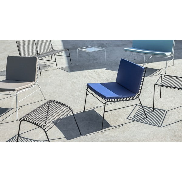 Bela kovinska vrtna klop String – Hübsch-image-4