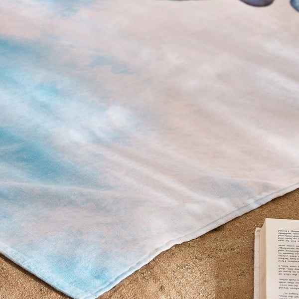 Modra bombažna brisača za na plažo 76x160 cm Octopus – Catherine Lansfield-image-2