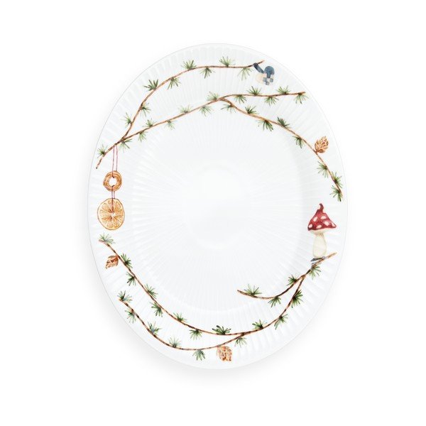 Porcelanast pladenj z božičnim motivom 22,5x28,5 cm Hammershøi Christmas – Kähler Design