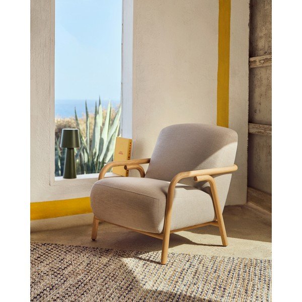 Bež fotelj Sylo – Kave Home-image-1