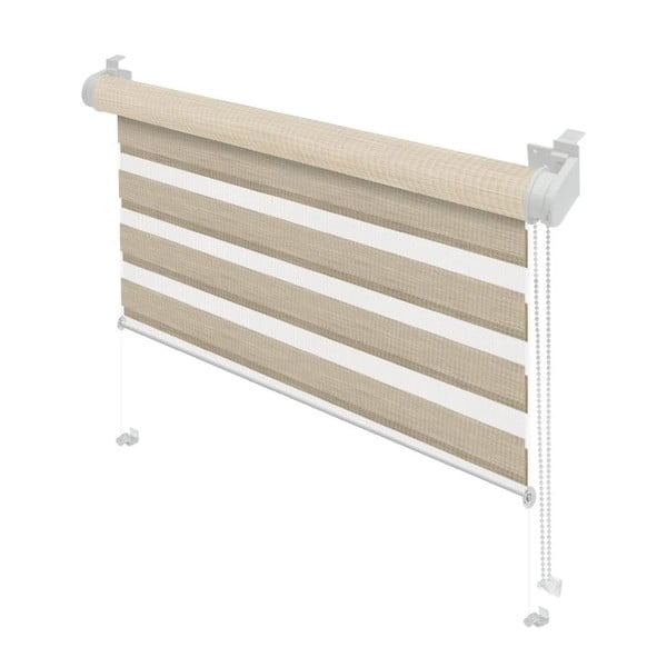 Kremno bel zatemnitveni rolo 42,5x150 cm Zebra Natur – Gardinia-image-1