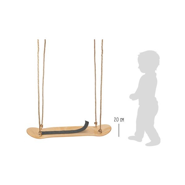Otroška lesena nizka gugalnica Legler Skateboard-image-4
