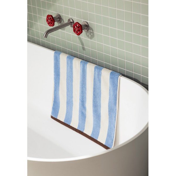 Modra tekstilna kopalniška preproga 50x80 cm Gobo – noo.ma-image-1