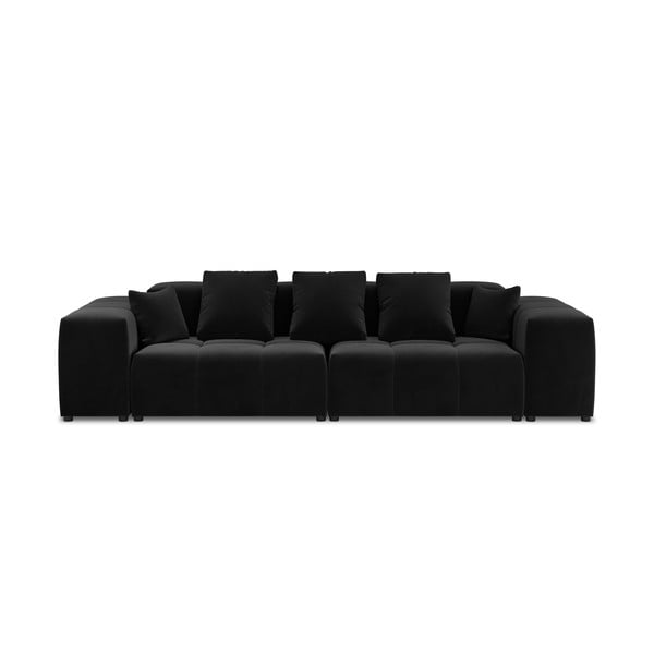 Črni žametni kavč 320 cm Rome Velvet - Cosmopolitan Design 