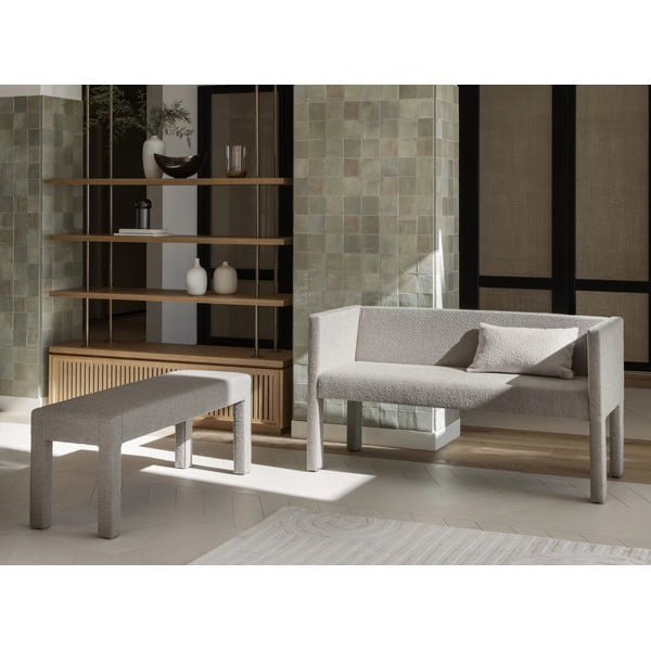 Bež klop iz tkanine bouclé Sitta – Blomus-image-3