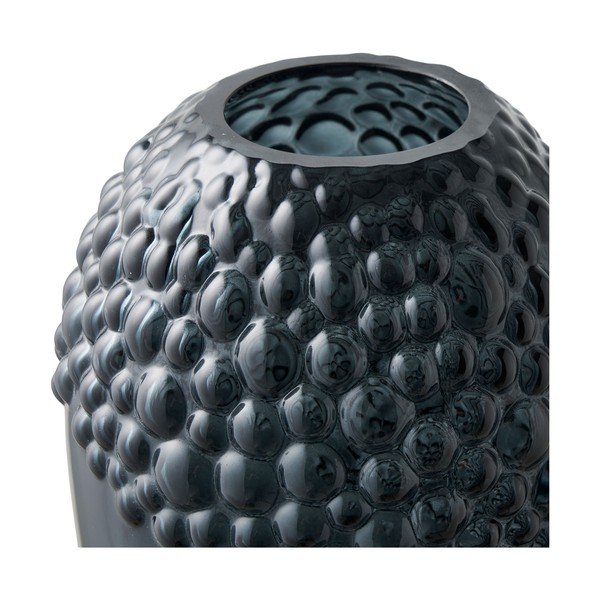 Temno siva steklena vaza (višina 25 cm) – House Nordic-image-2