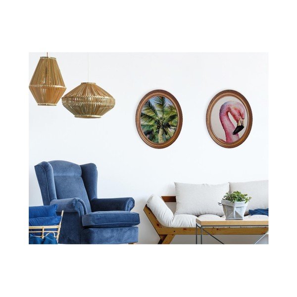Ovalna stenska slika Velvet Atelier Palm Tree-image-4
