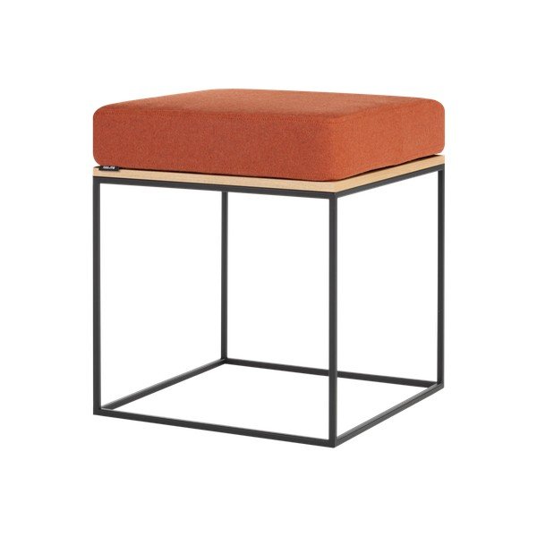 Oblazinjen stolček v barvi terakote Feo – noo.ma