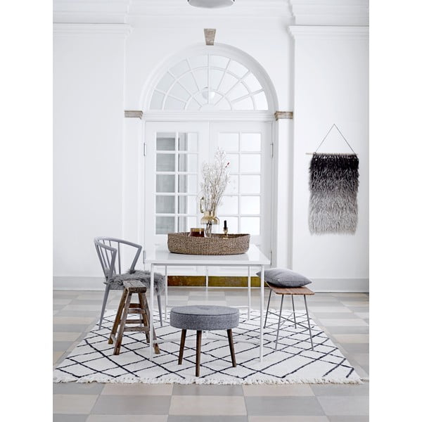 Bela volnena preproga Bloomingville Geo, 200 x 300 cm-image-3