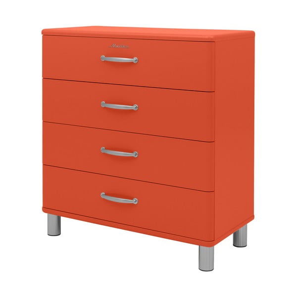 Rdeča visoka komoda 86x92 cm Malibu - Tenzo-image-1