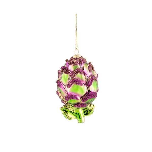 Steklen okrasek za jelko 7 cm Artichoke – Sass & Belle