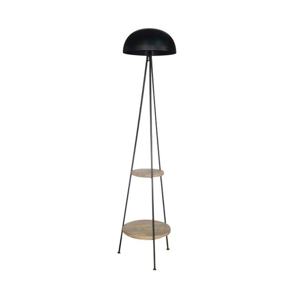 Črna talna svetilka (višina 150 cm) Ardecor - Sema