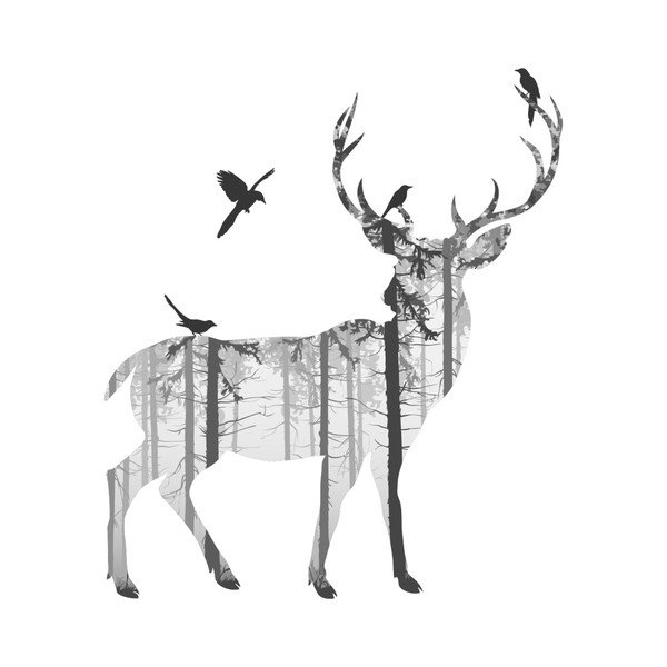 Fanastick Cerf Des Bois nalepka-image-2