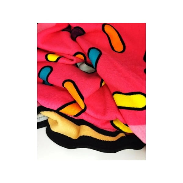 Rožnata otroška brisača za na plažo ø 150 cm Donut – JAHU collections-image-2