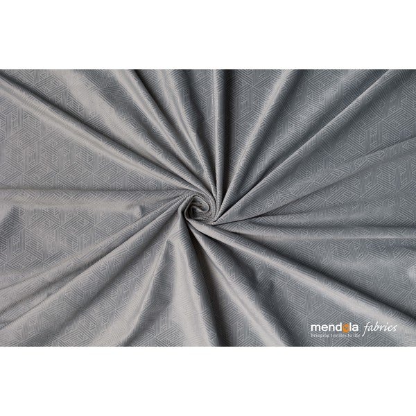 Siva žametna zavesa 140x260 cm Roma – Mendola Fabrics-image-1