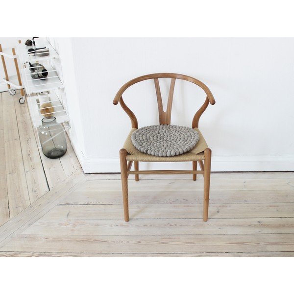 Peščeno rjava sedežna blazina iz volnenih kroglic Wooldot Ball Chair Pad, ⌀ 39 cm-image-1