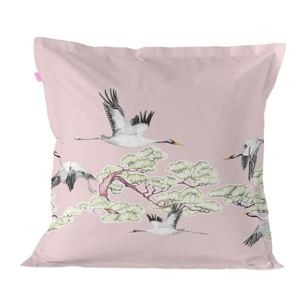 Bombažna prevleka za okrasno blazino Happy Friday Cushion Cover Cranes, 60 x 60 cm